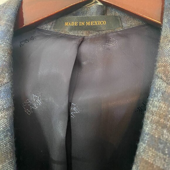 Jos a. Bank Reserve Blue/Black Checkered Blazer - Picture 5 of 7